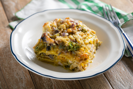 Lasaña vegetariana ligera