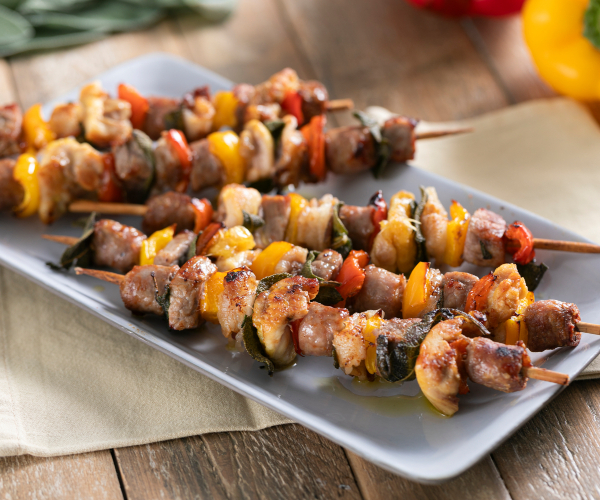 Brochetas de carne en freidora de aire
