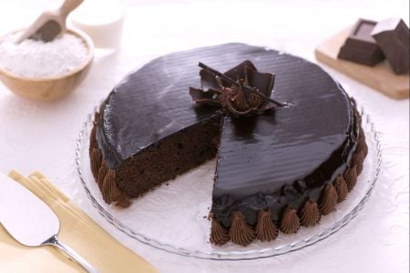 Tarta deliciosa de cacao