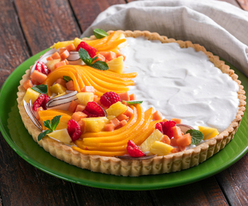 Tarta tropical de frutas