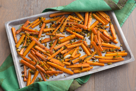 Zanahorias asadas con pistachos