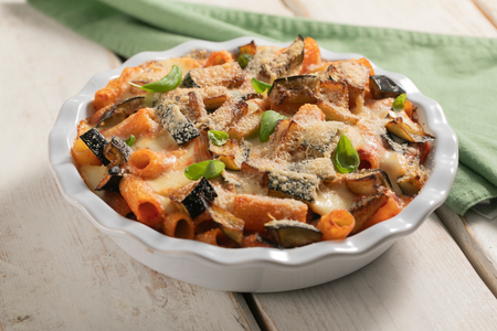 Pasta al horno a la siciliana