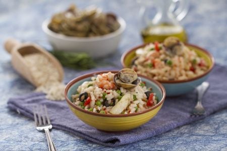 Ensalada de arroz con aroma de mar