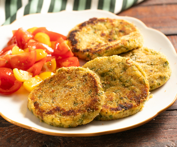 Hamburguesa de judías verdes y patatas