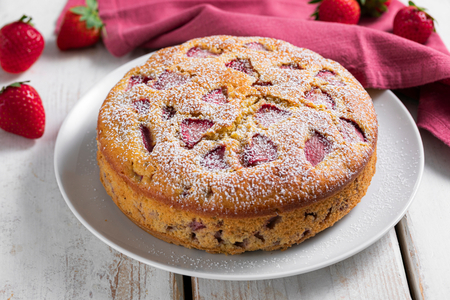 Tarta de fresas en 5 minutos
