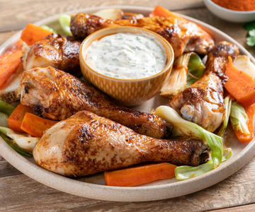 Muslitos de pollo al estilo ranch