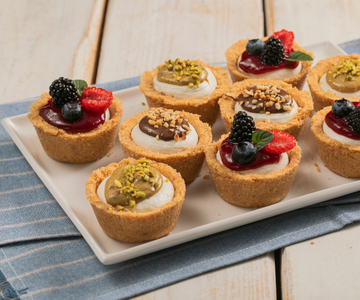 Mini cheesecakes sin horno
