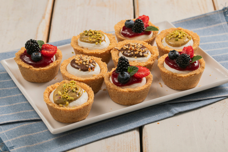 Mini cheesecakes sin horno
