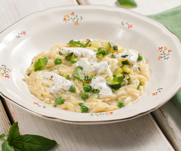 Pastina cremosa de primavera
