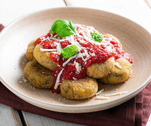 Albóndigas de berenjena a la Norma