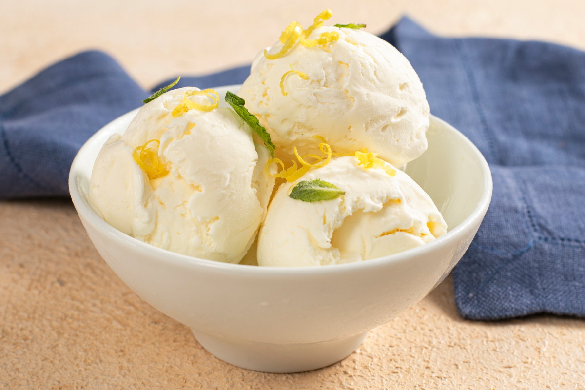 Helado de limón sin heladera (3 ingredientes)