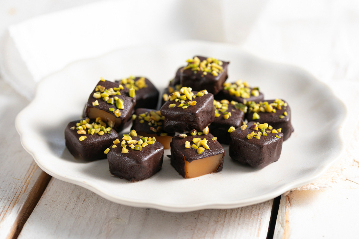 Gelo de melón con chocolate