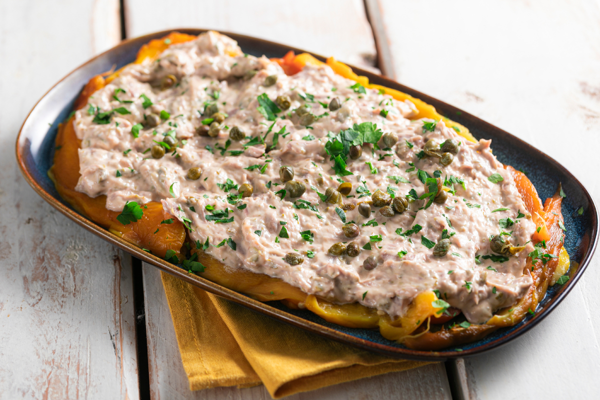 Pimientos con atún