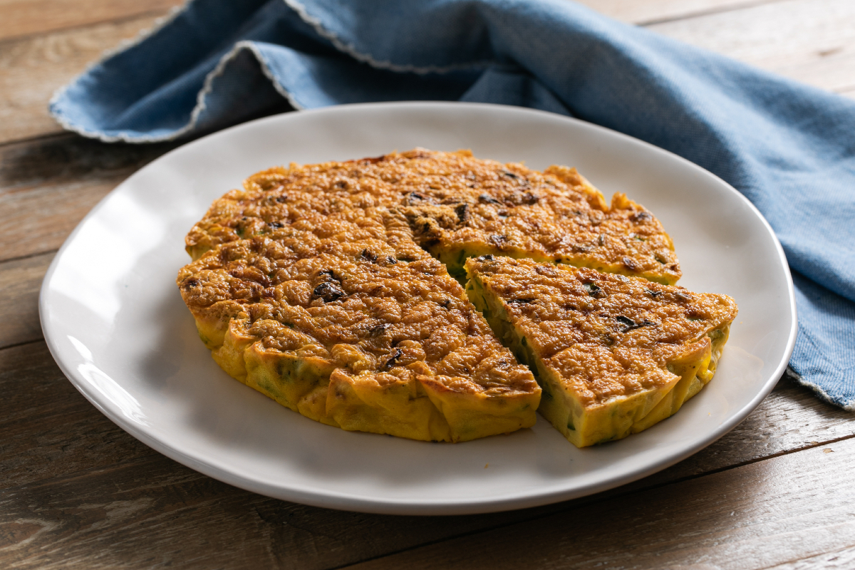 Tortilla de calabacín en freidora de aire