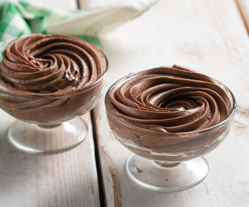 Mousse de chocolate negro rápida