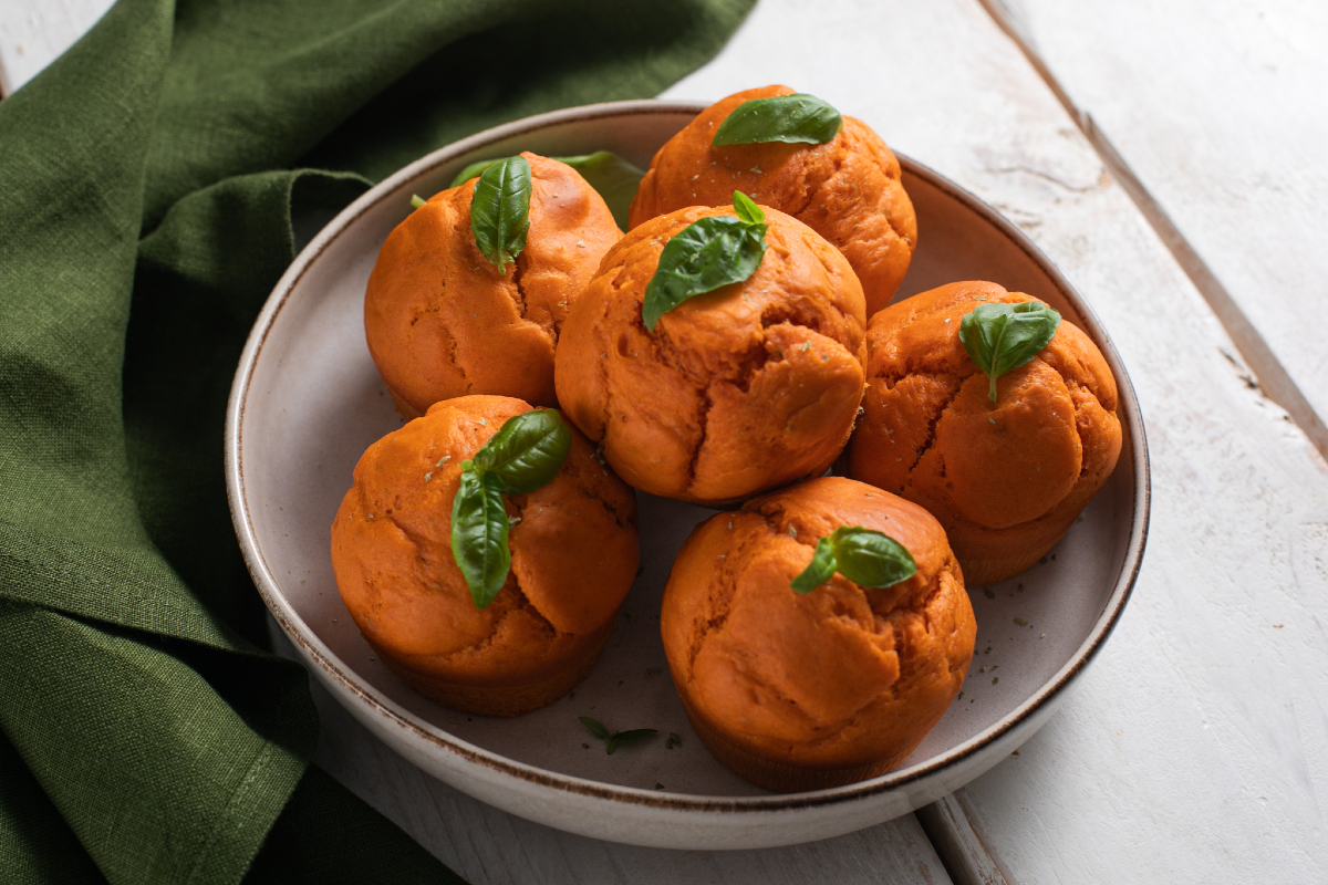 Muffins salados de tomate