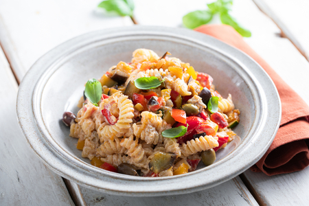 Pasta fría cremosa