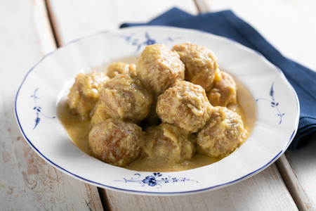 Albóndigas de coliflor con naranja