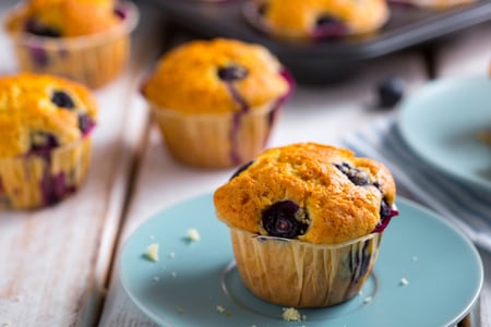 Muffins de arándanos
