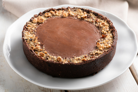 Cheesecake fría de chocolate