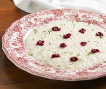Risotto de remolacha y robiola