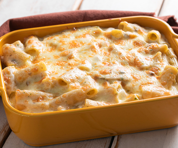 Pasta al horno cremosa