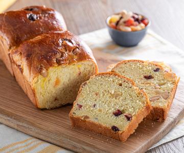 Pan brioche con frutos secos