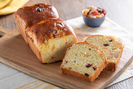 Pan brioche con frutos secos