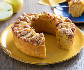 Bizcocho de manzana, calabaza y frutos secos