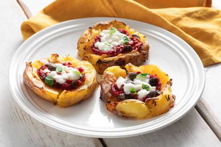 Pizzetas de patatas hervidas
