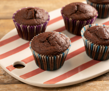Muffins de yogur y cacao