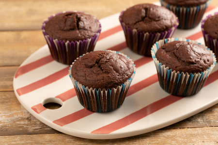 Muffins de yogur y cacao
