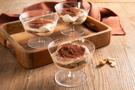 Tiramisú vegano de anacardos