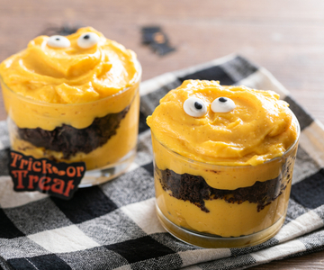 Postre de cuchara de Halloween