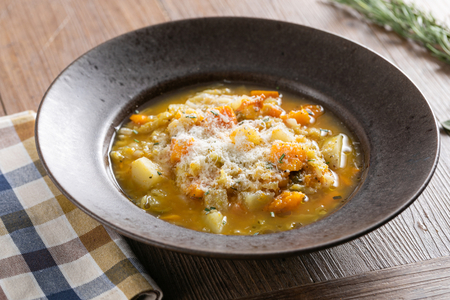 Sopa de col y calabaza