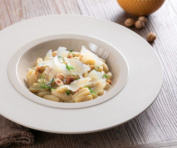 Pasta con crema de hinojo