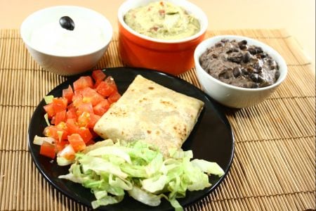 Burrito con verduras