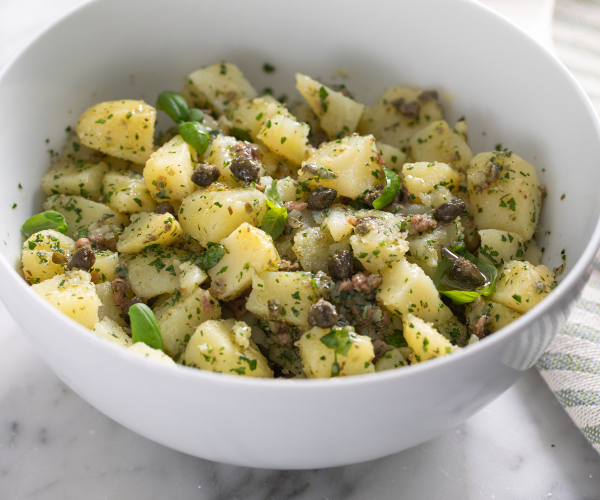 Ensalada de patatas al verde