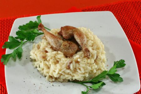 Risotto con codornices