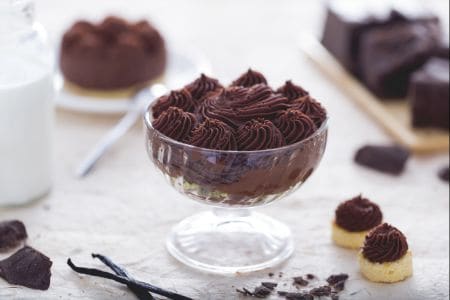 Mousse de chocolate y aroma de vainilla
