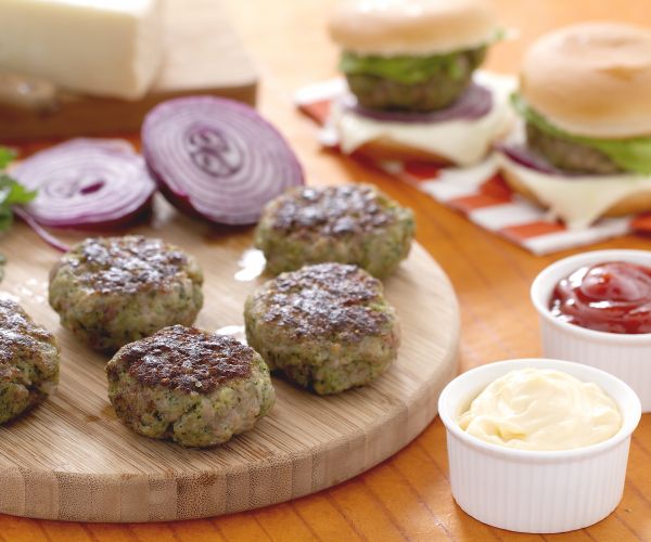 Miniburgers aromáticos con queso