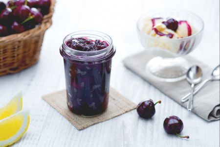 Compota de cerezas y vainilla