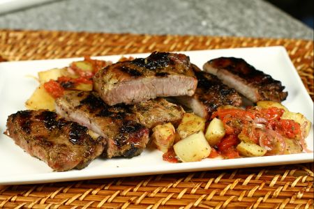 Costillas especiadas con glaseado de cítricos