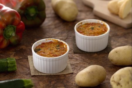 Tartaletas de verduras y queso