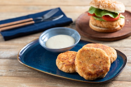 Hamburguesa de salmón