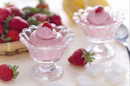 Mousse de fresas