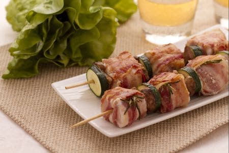 Brochetas de pollo