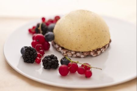 Mousse de avellana y corazón a los 5 lúpulos