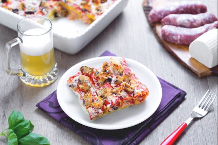 Canelones de berenjena a la cerveza