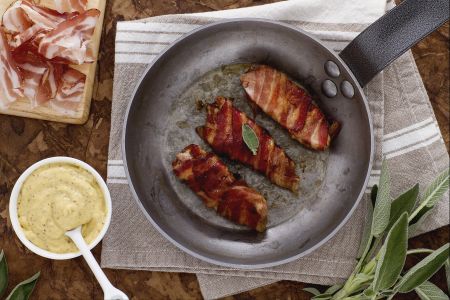 Bocaditos de pavo y panceta